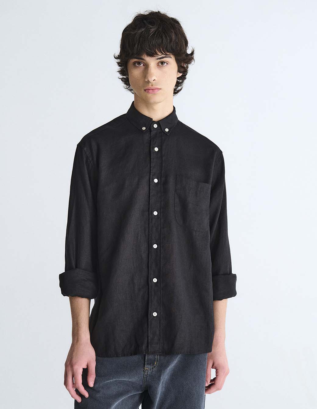 Camisa Beautiful Lino Negro – Ropa REVOLVER™️