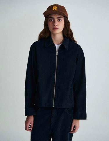Campera Crop Corderoy Azul - Abrigo | Ropa Revolver