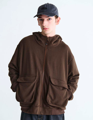 Campera Hoodie Zip Marrón - Buzo | Ropa Revolver