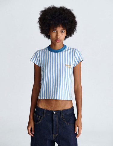 Remera BB Rayas Celeste - Remera | Ropa Revolver