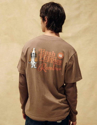 Remera Hush Puppies x Revolver Marrón - Remera | Ropa Revolver