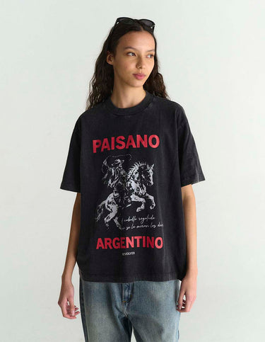 Remera Paisano Argentino Negro - Remera | Ropa Revolver