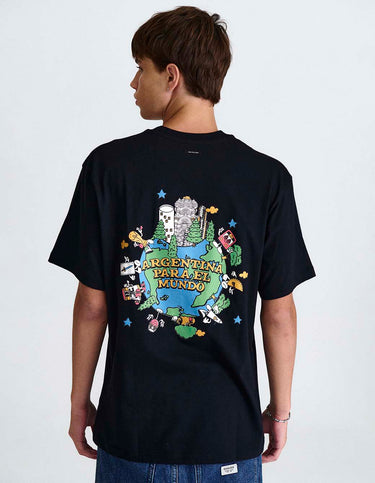 Remera Vuelta Al Mundo Negro - Remera | Ropa Revolver