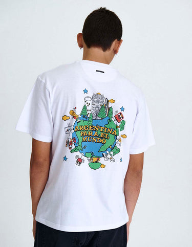 Remera Vuelta Al Mundo Blanco - Remera | Ropa Revolver