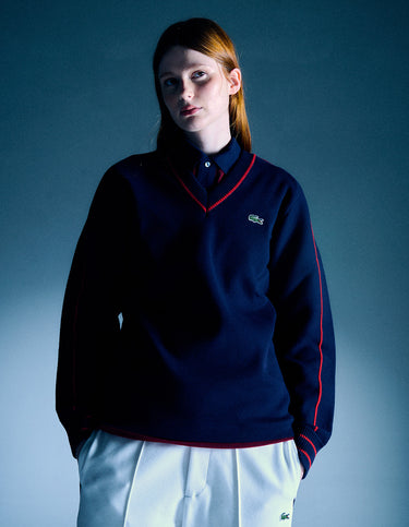 Sweater Escote en V Lacoste - Sweater | Ropa Revolver (foto 2)