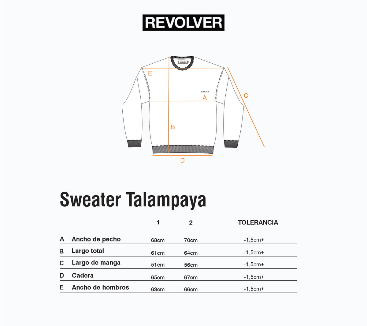 Guía de Talles - Sweater Talampaya Degradé