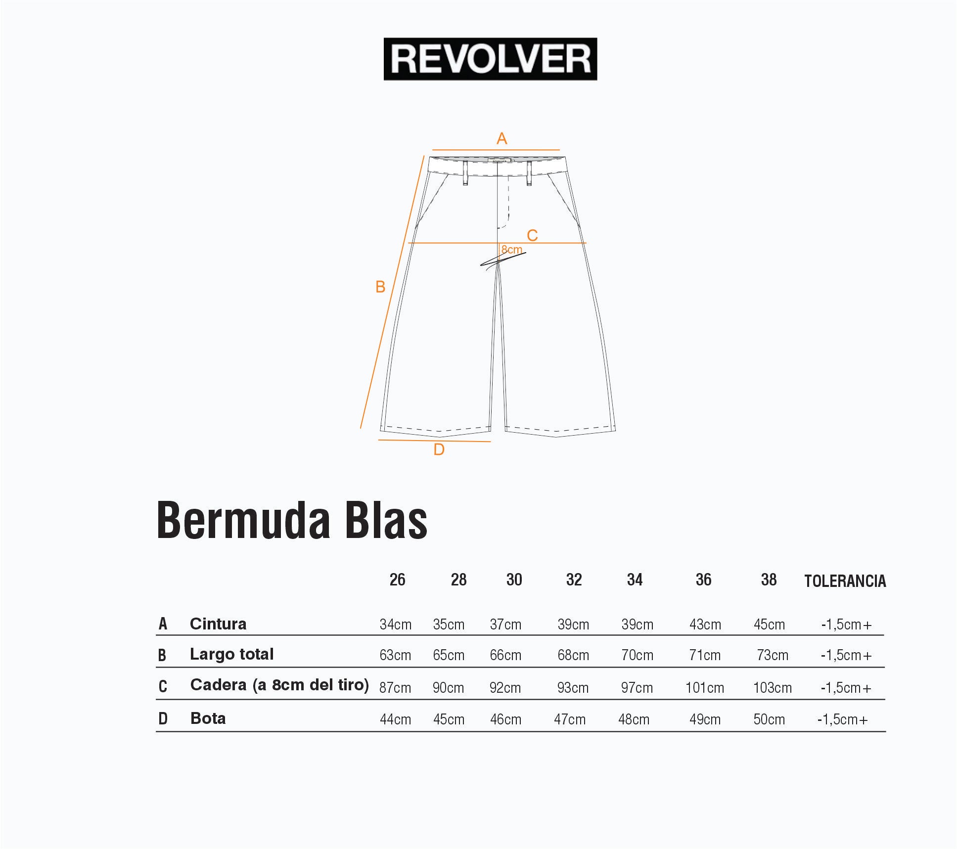 Guía de Talles - Bermuda Blas Beige