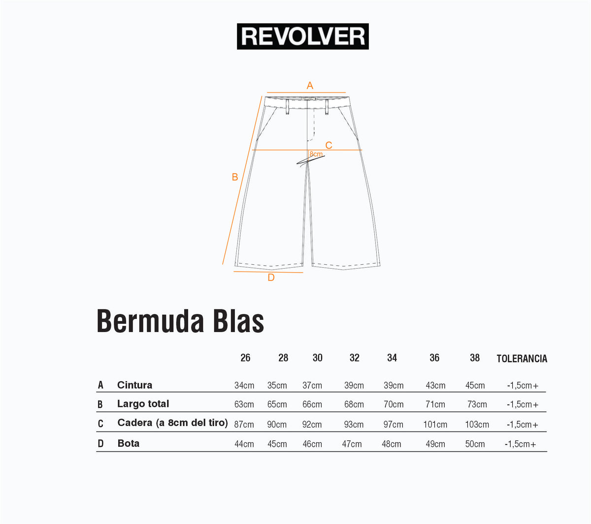 Guía de Talles - Bermuda Blas Beige