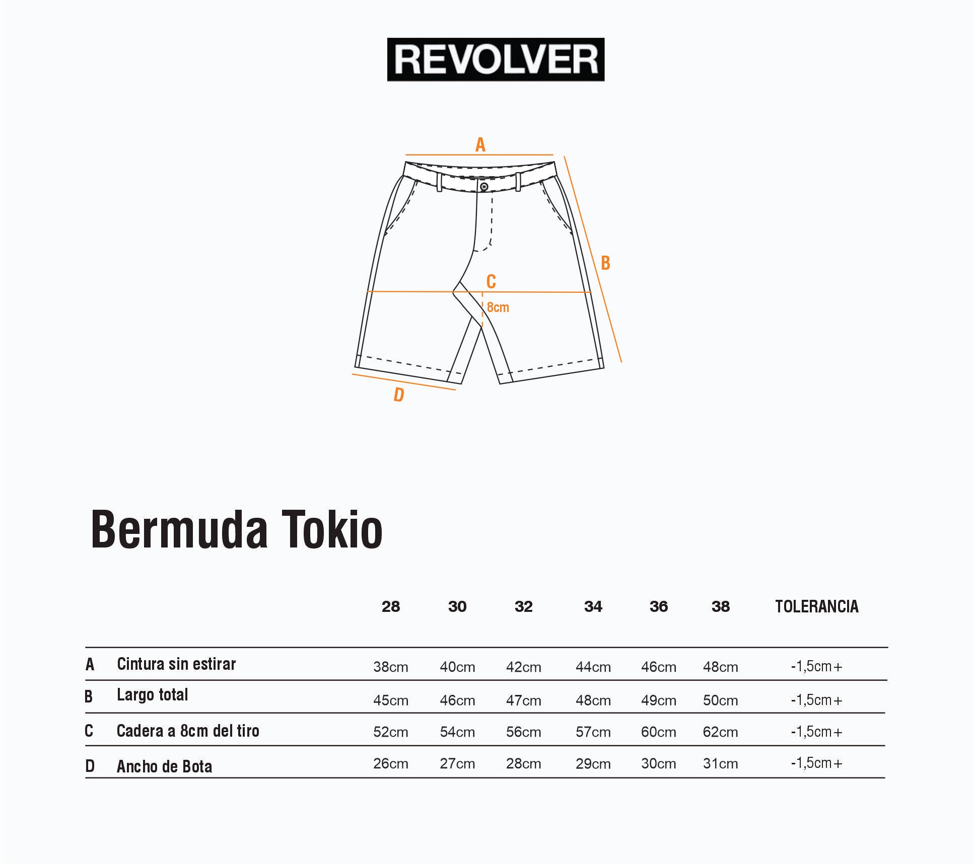 Guía de Talles - Bermuda Tokio Verde