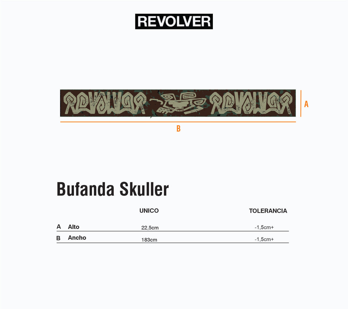 Guía de Talles - Bufanda Skuller Camo