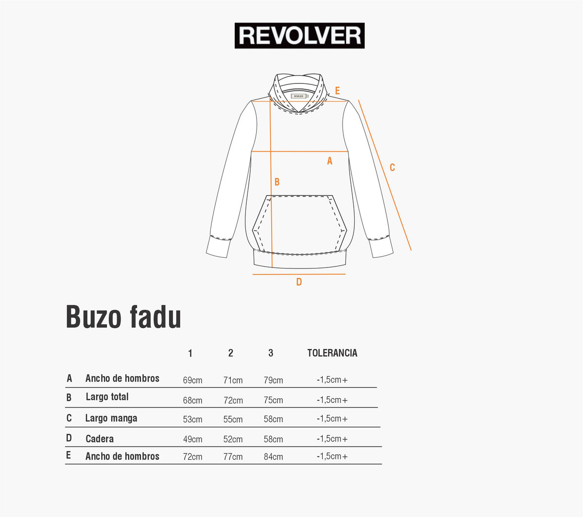 Guía de Talles - Buzo Fadu Frisa Verde