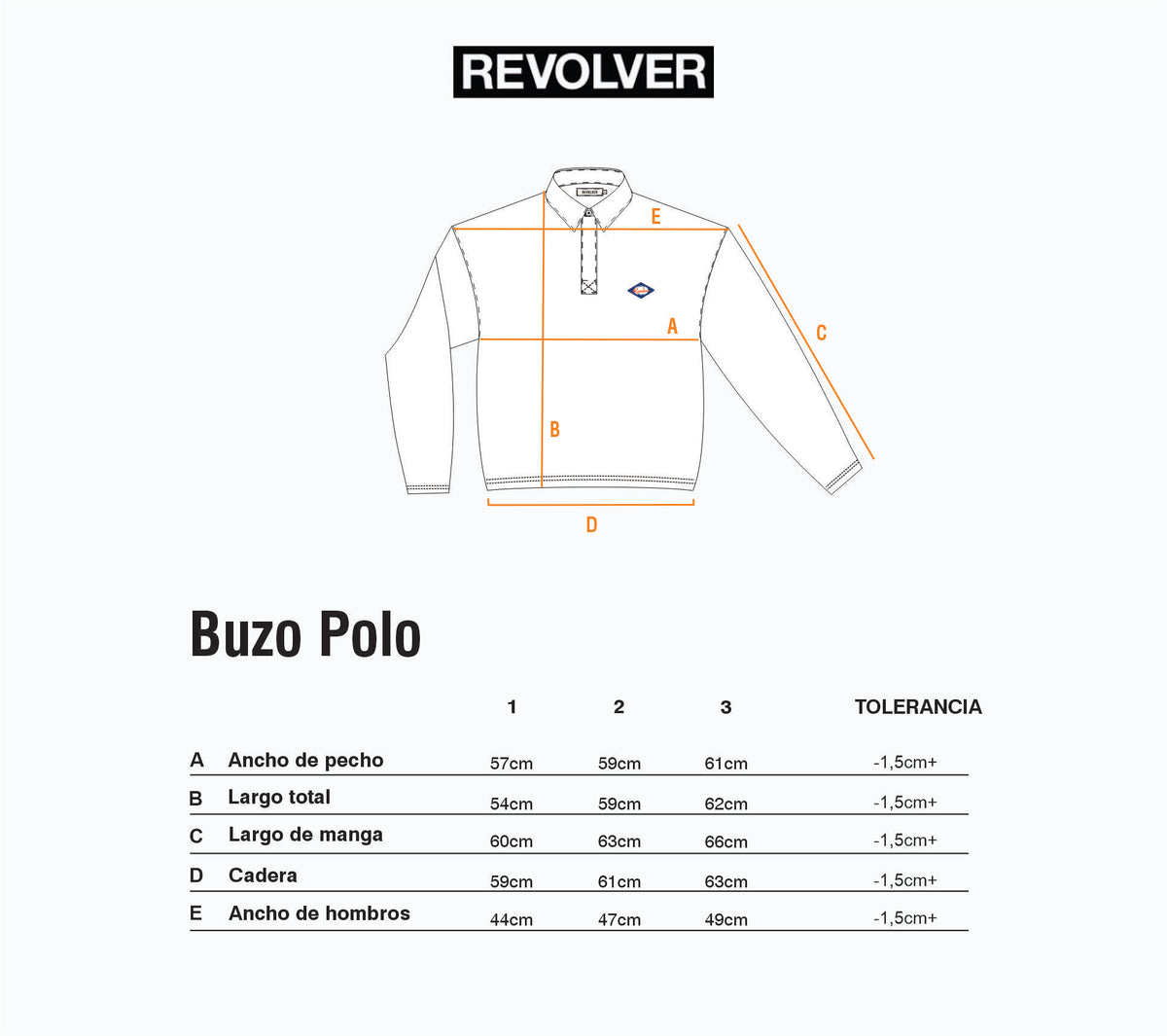 Guía de Talles - Buzo Polo Azul