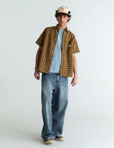 Camisa Discovery Cuadros Marrón