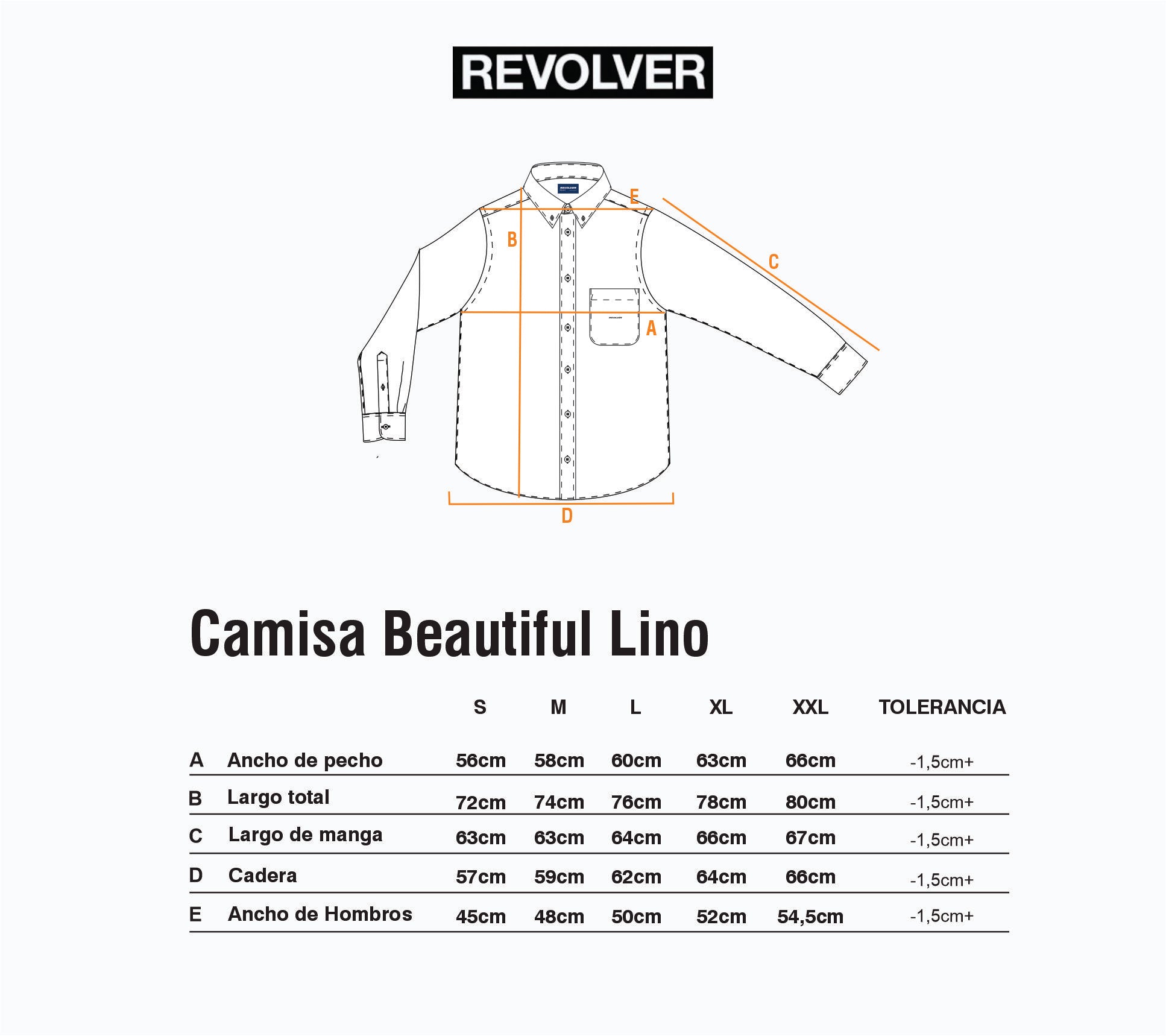 Guía de Talles - Camisa Beautiful Lino Verde