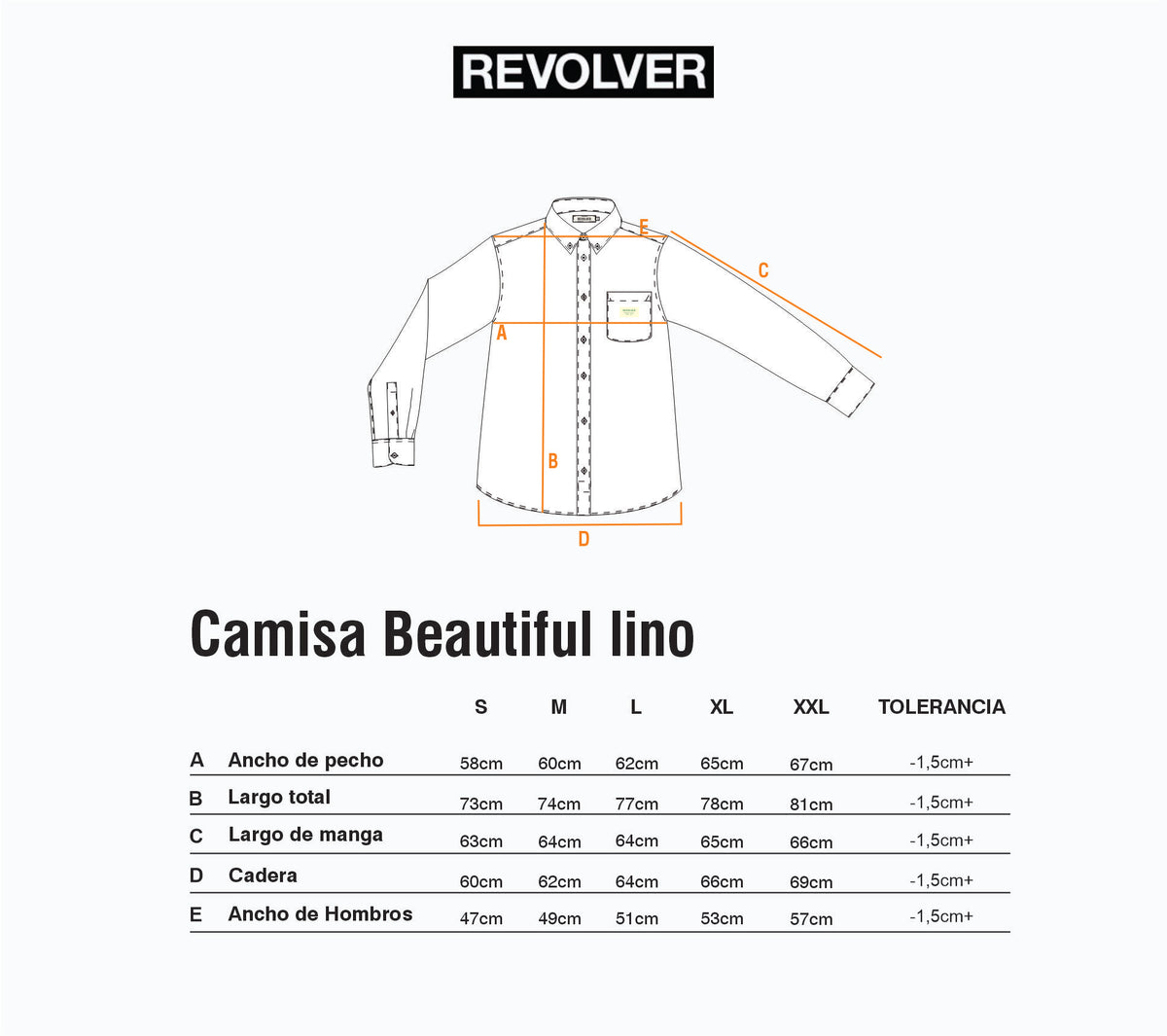 Guía de Talles - Camisa Beautiful Lino Verde
