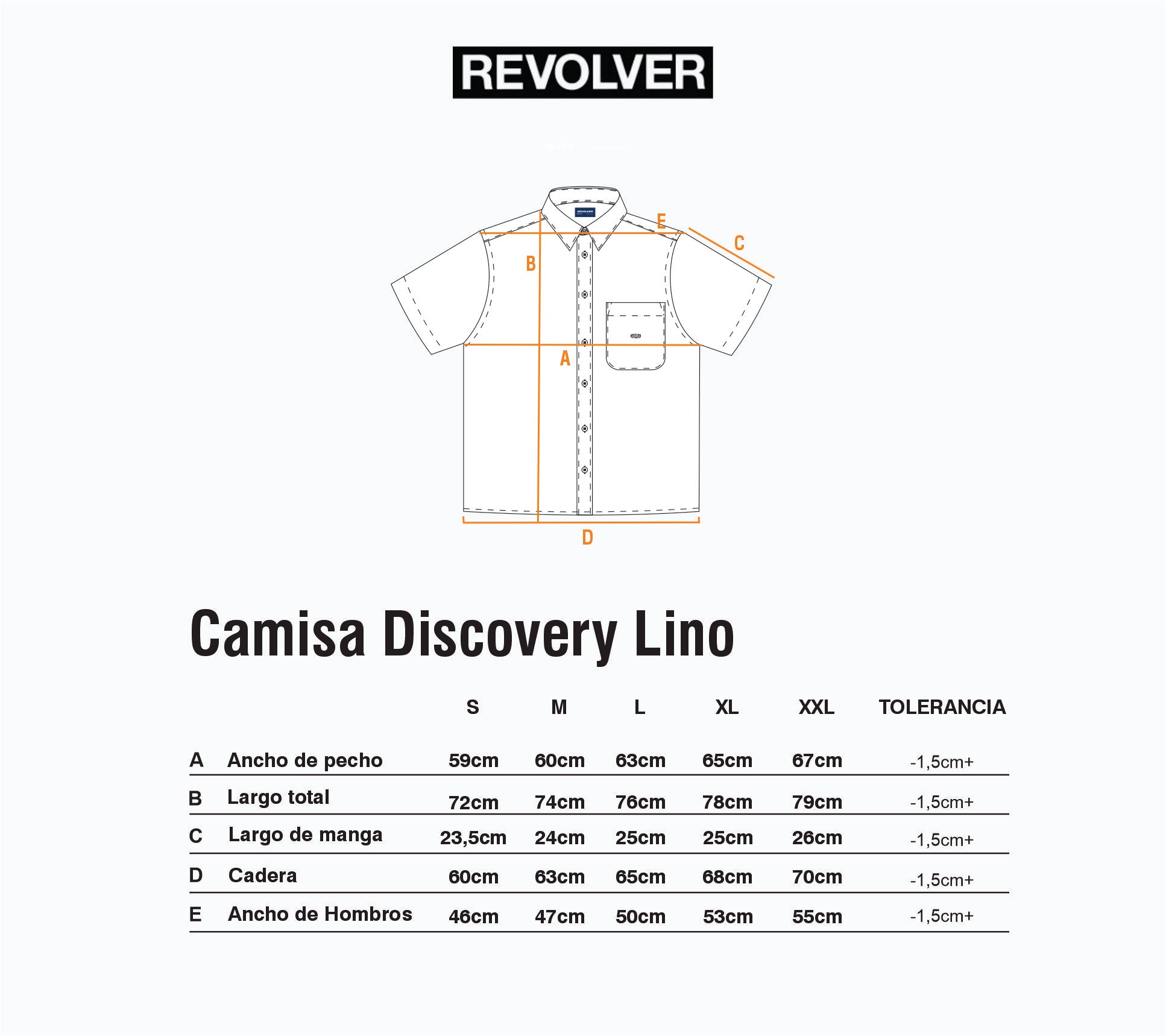 Guía de Talles - Camisa Discovery Beige