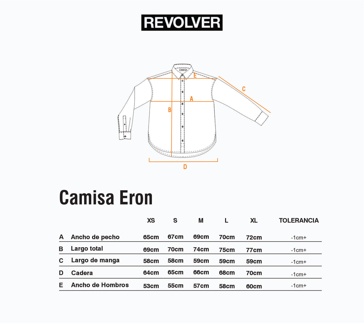 Guía de Talles - Camisa Eron M/L Verde