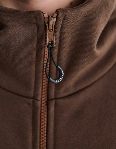 Campera Hoodie Zip Marrón - Buzo | Ropa Revolver (foto 2)