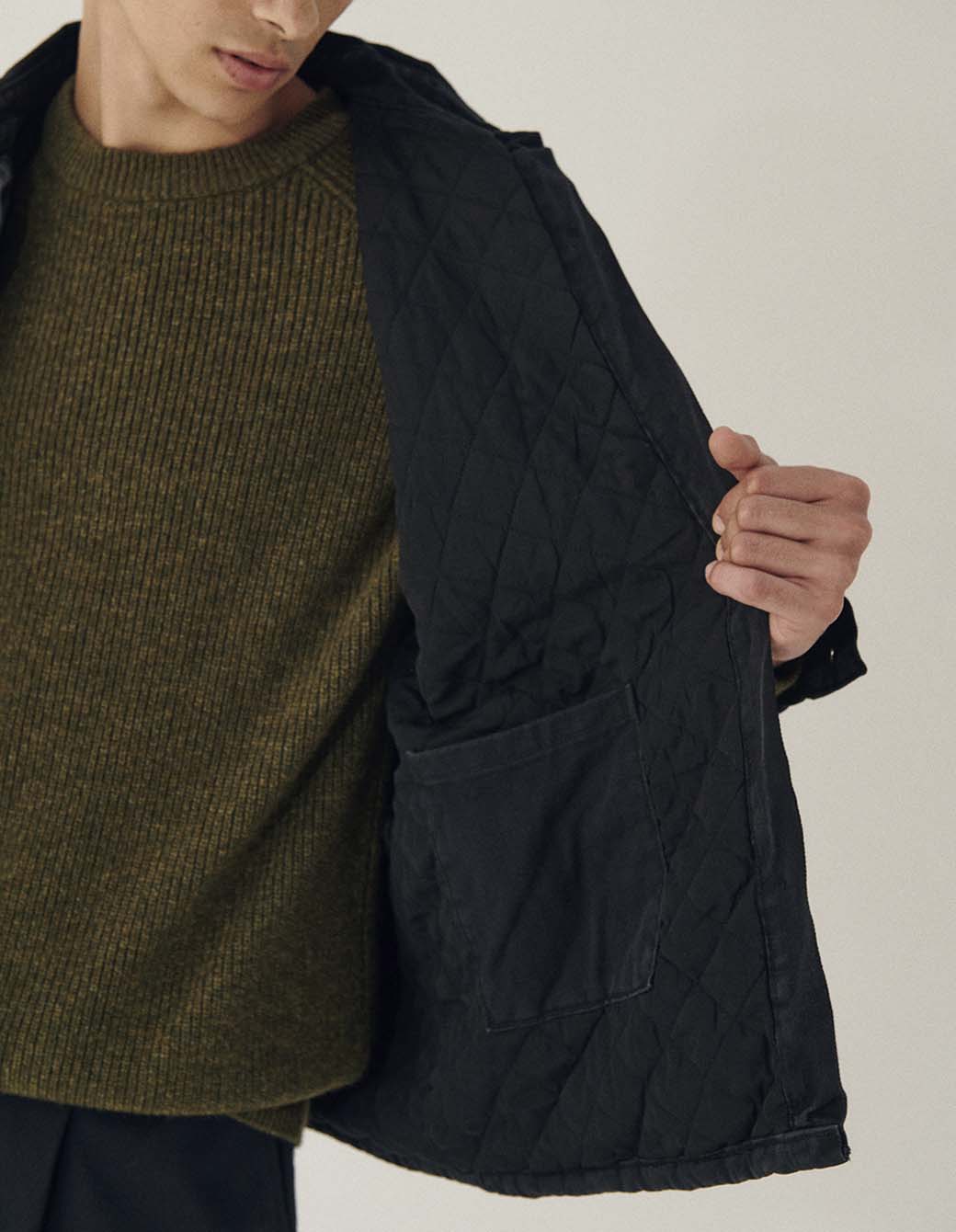 Campera Labor Abrigo Negro
