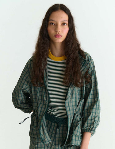 Campera Totori Cuadros Verde
