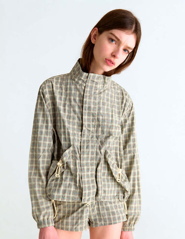 Campera Totori Cuadros Crudo - Abrigo | Ropa Revolver