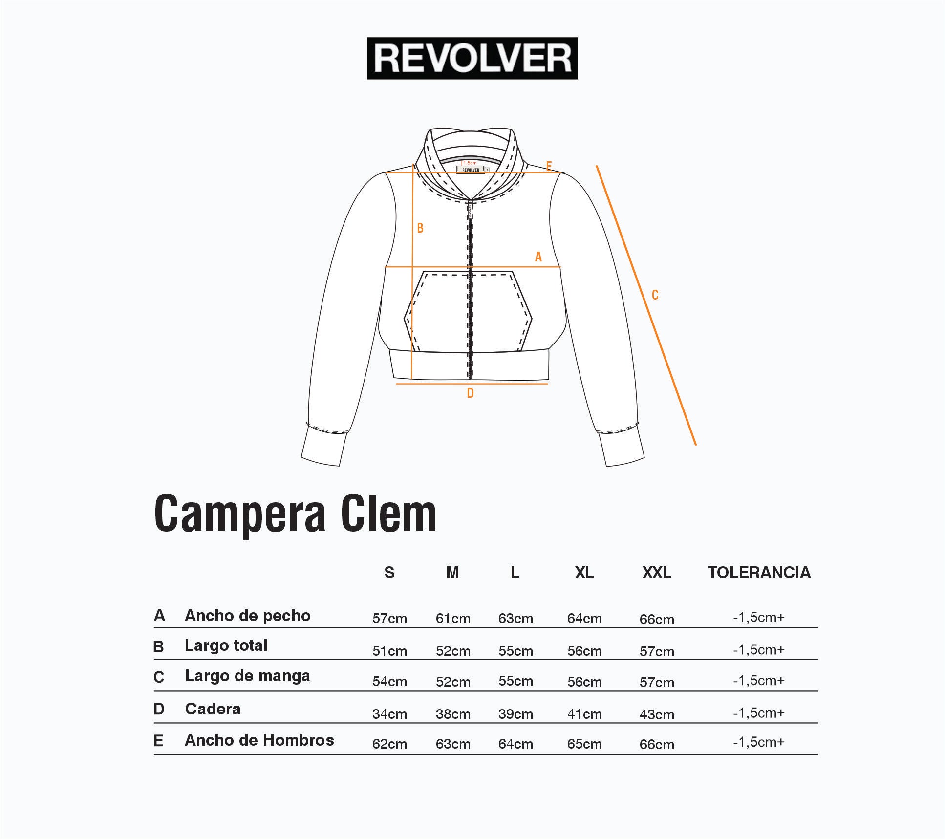 Guía de Talles - Campera Clem Verde