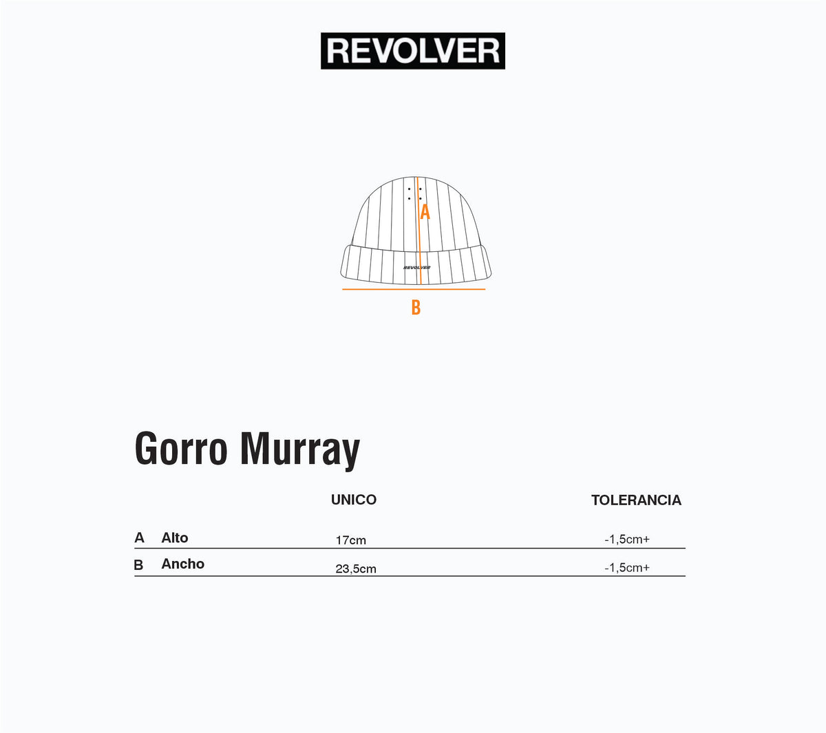 Guía de Talles - Gorro Murray Marrón
