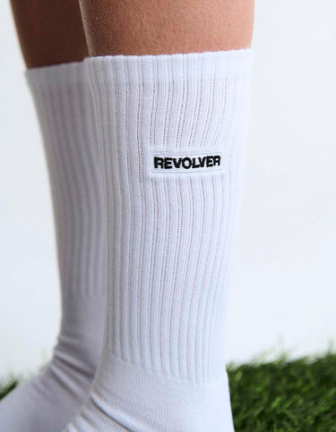Medias Embroidery Blanco - Accesorio | Ropa Revolver (foto 2)