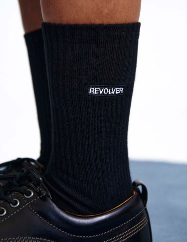 Medias Embroidery Negro - Accesorio | Ropa Revolver (foto 2)