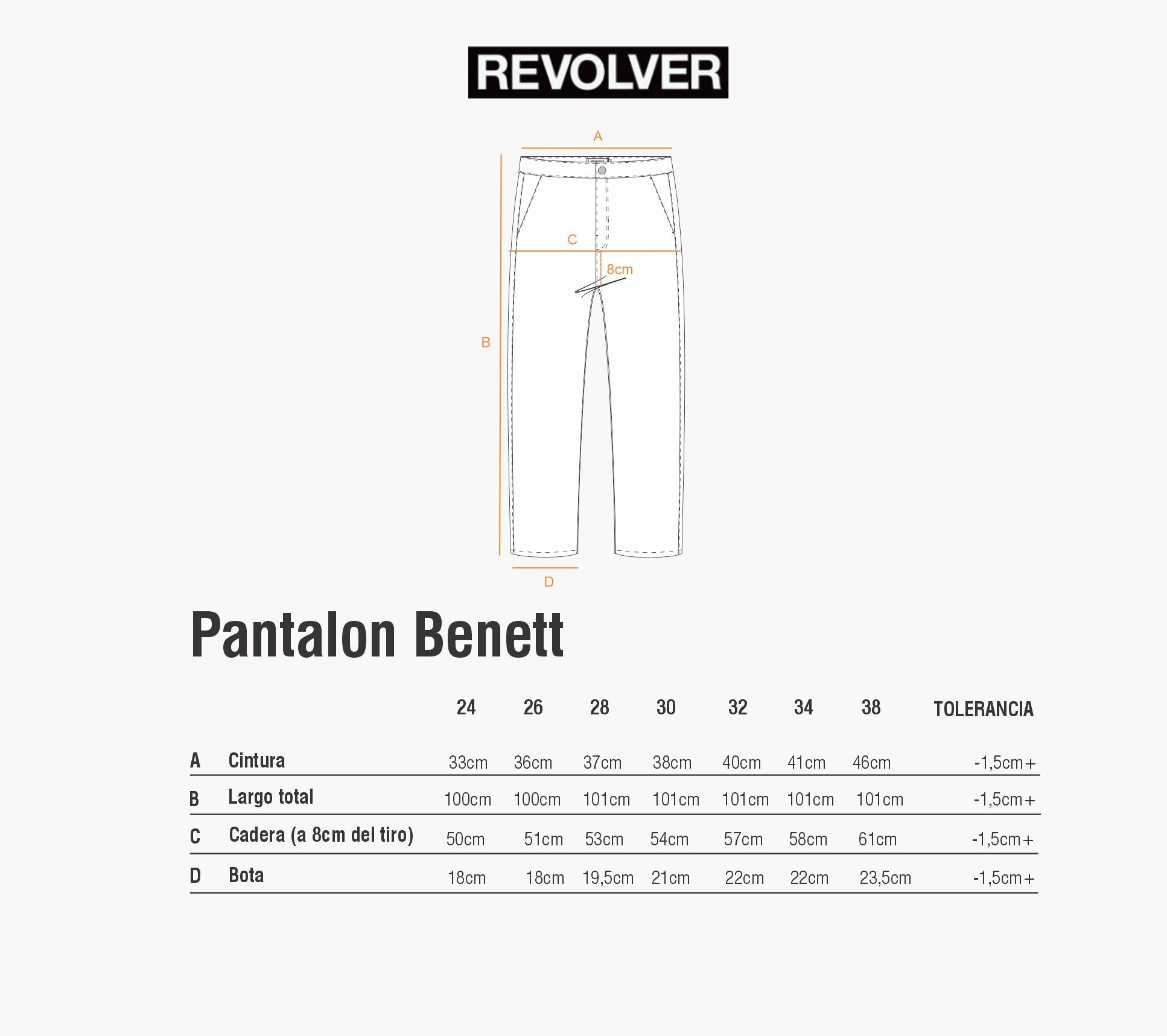 Guía de Talles - Pantalón Bennett Azul