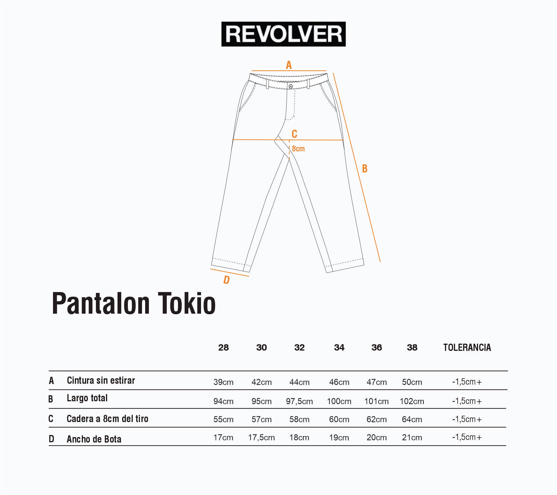 Guía de Talles - Pantalón Tokio Marrón