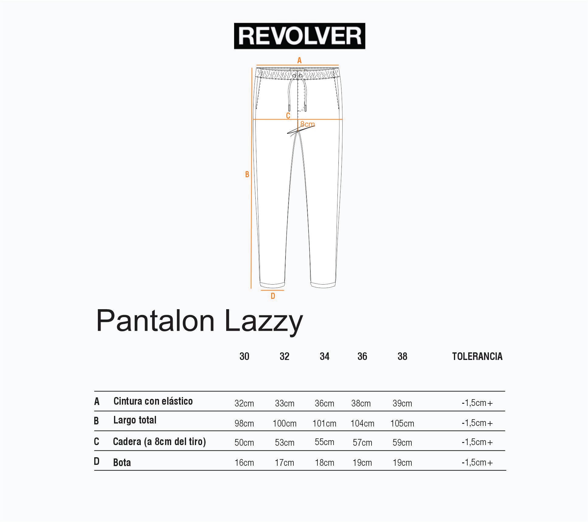 Guía de Talles - Pantalón Lazy Negro