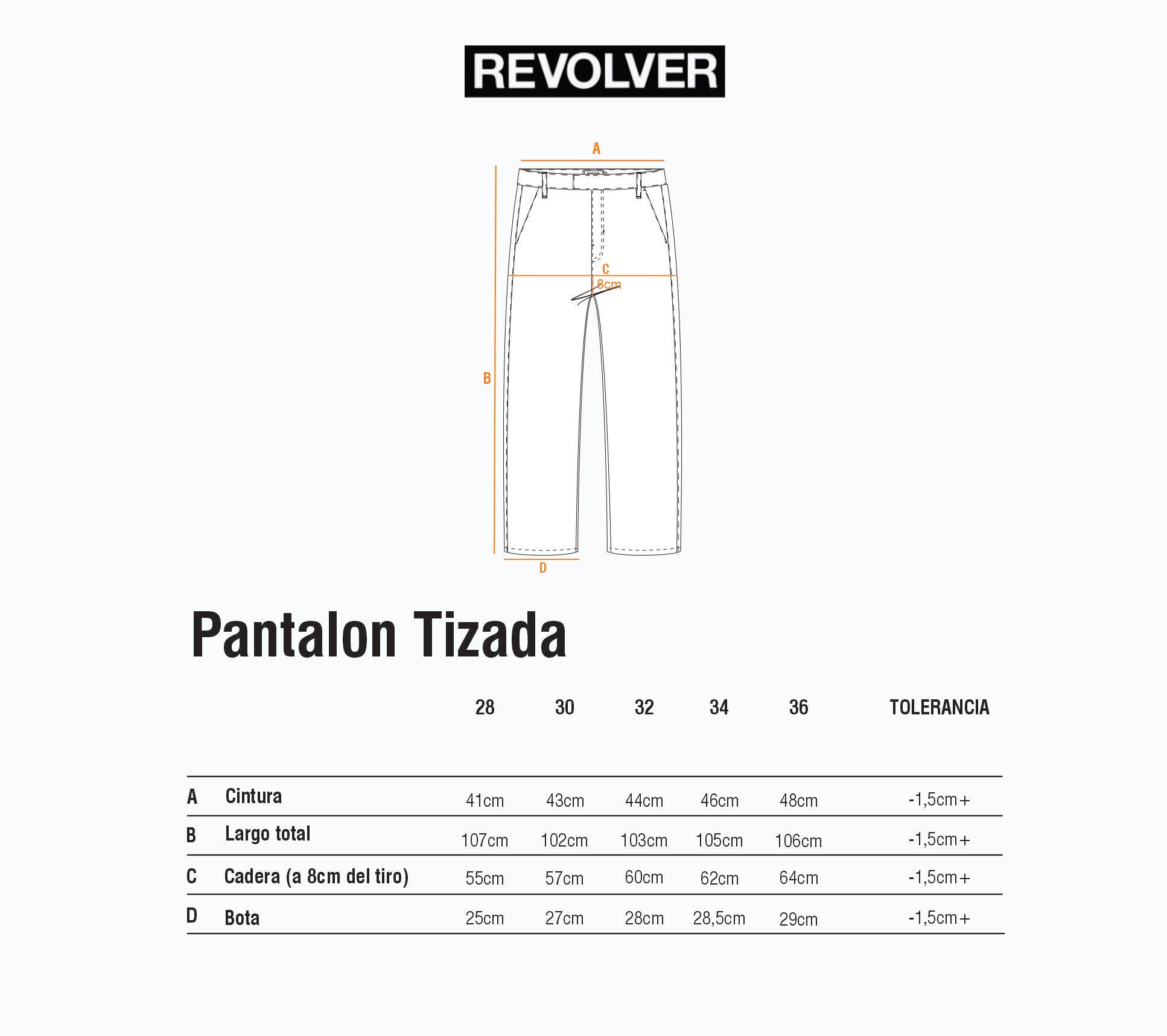 Guía de Talles - Pantalón Tizada Rayas