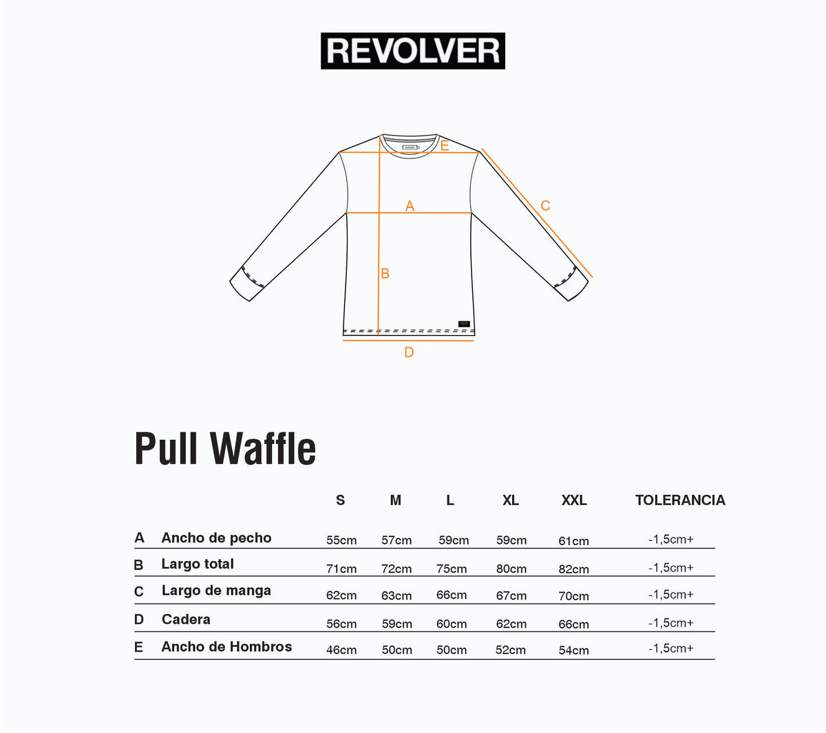 Guía de Talles - Pull Waffle Gris Melange