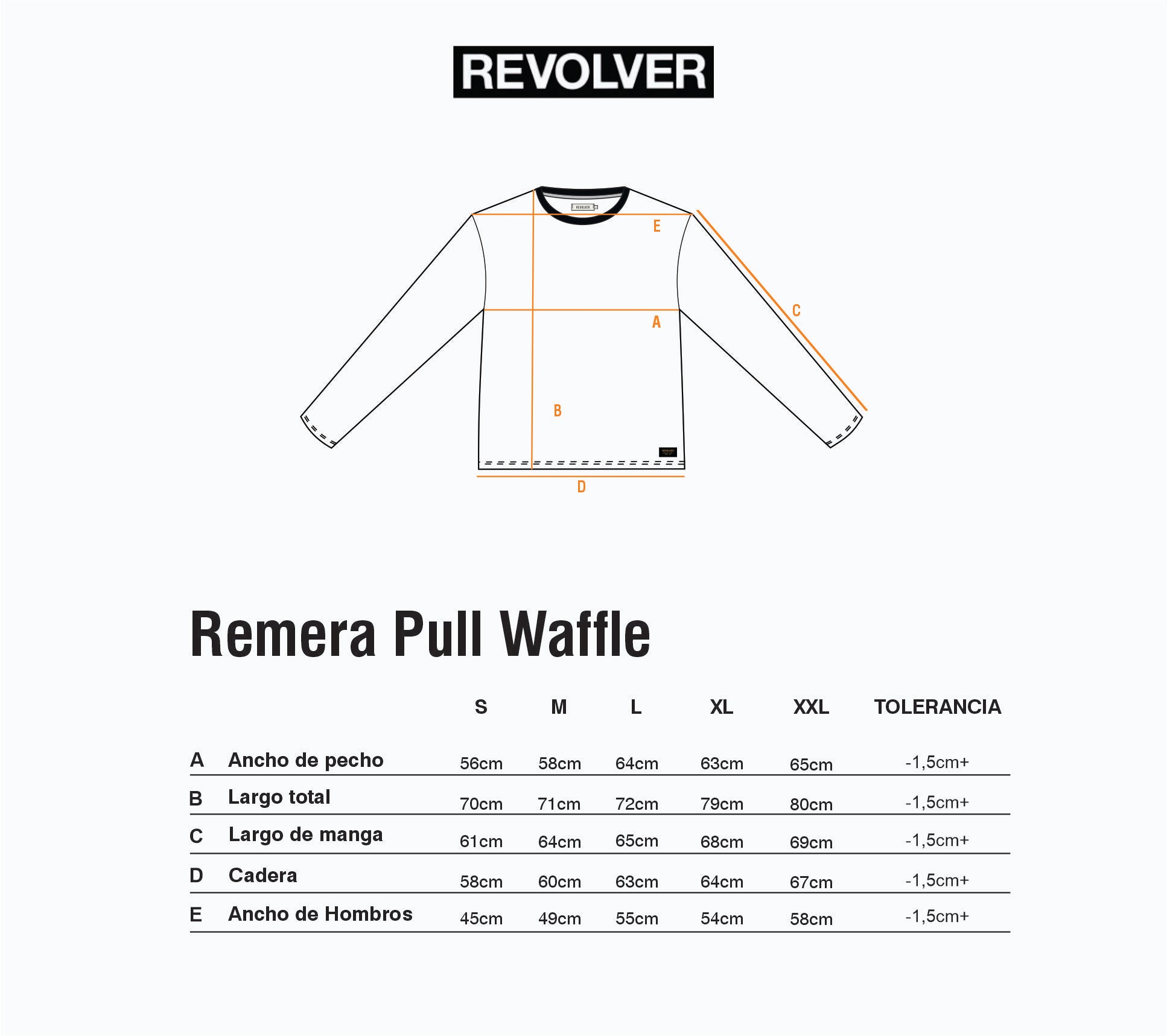 Guía de Talles - Pull Waffle Azul