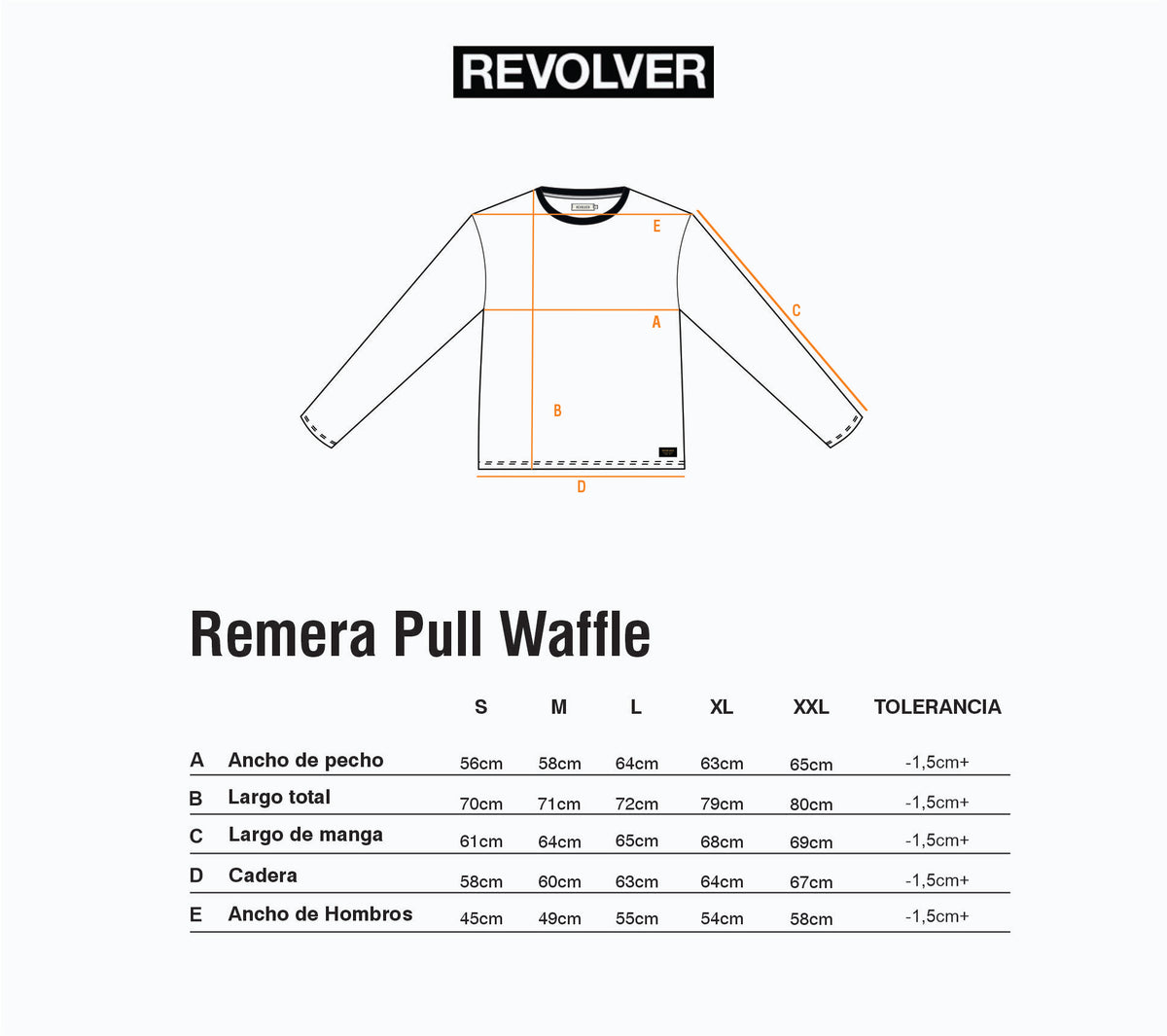 Guía de Talles - Pull Waffle Azul