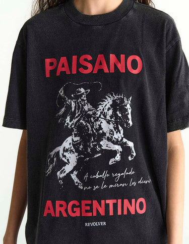 Remera Paisano Argentino Negro - Remera | Ropa Revolver (foto 2)