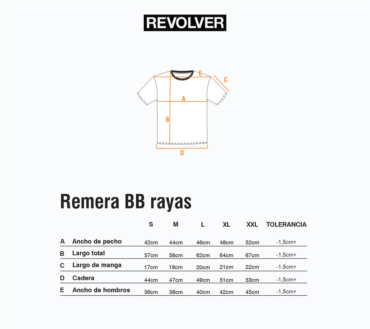 Guía de Talles - Remera BB Rayas Verde