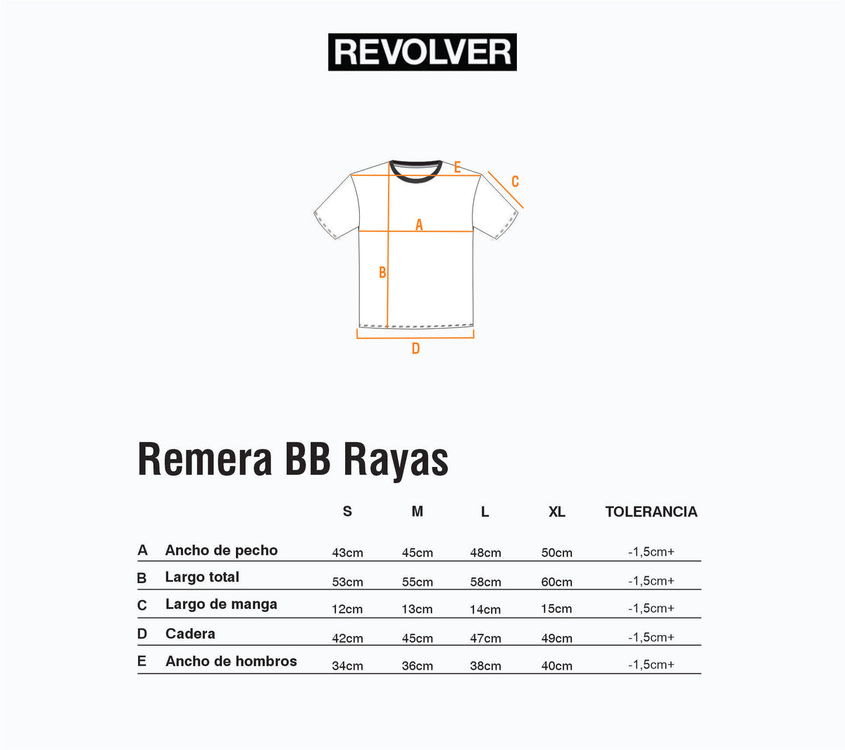 Guía de Talles - Remera BB Rayas Celeste