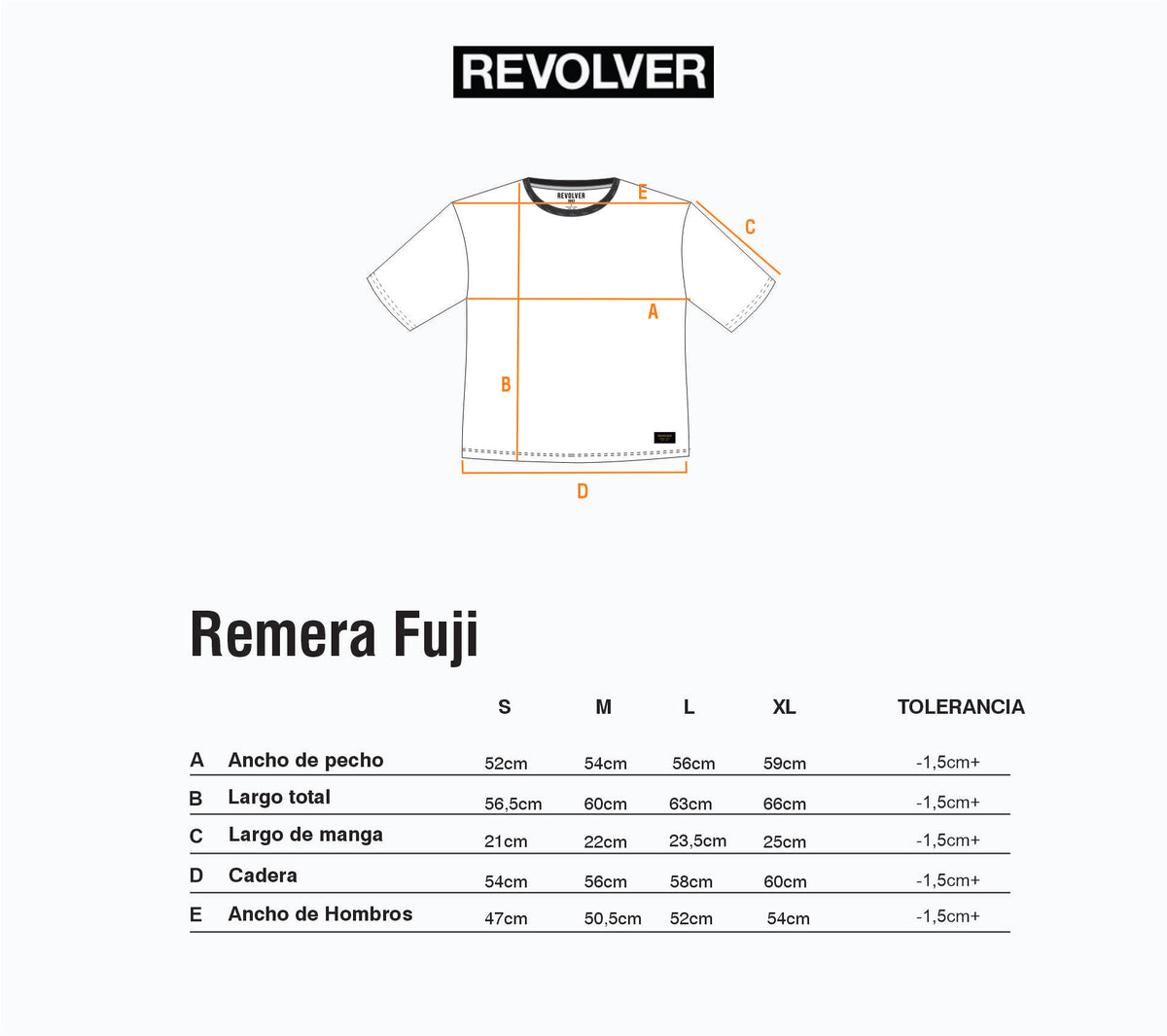 Guía de Talles - Remera Fuji Crop Pesada Gris
