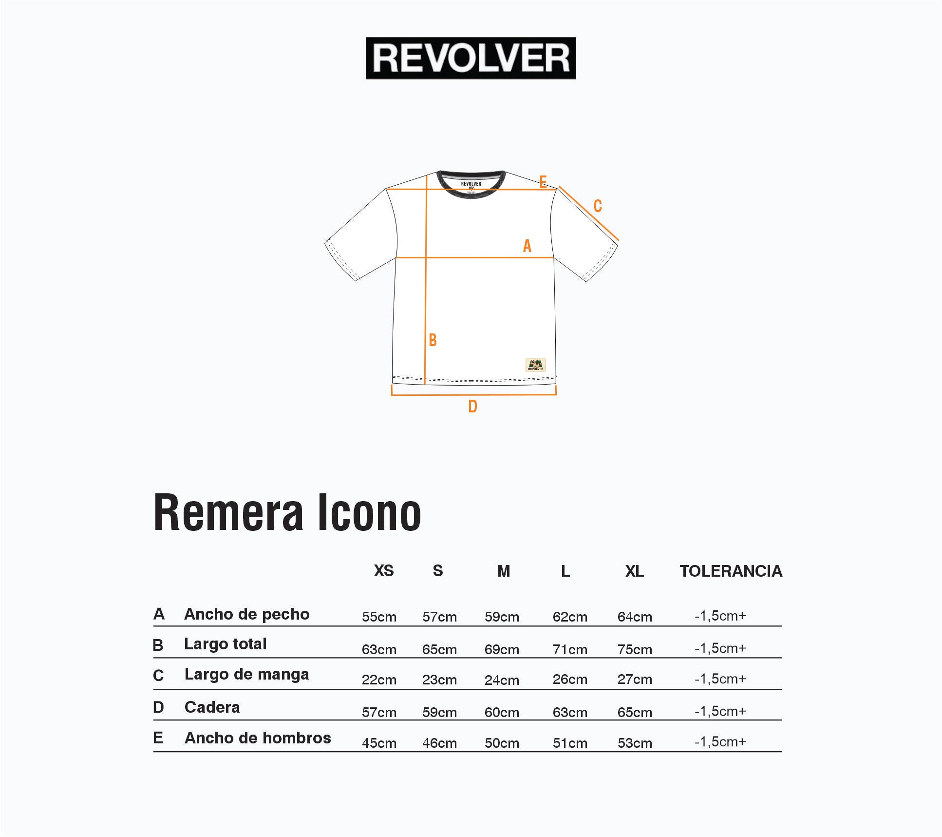 Guía de Talles - Remera Ícono Blanco