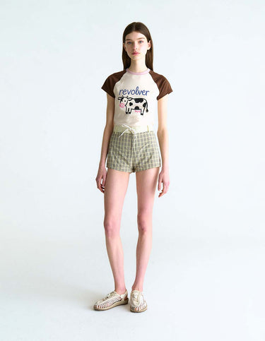 Short Totori Cuadros Crudo - Short | Ropa Revolver (foto 2)