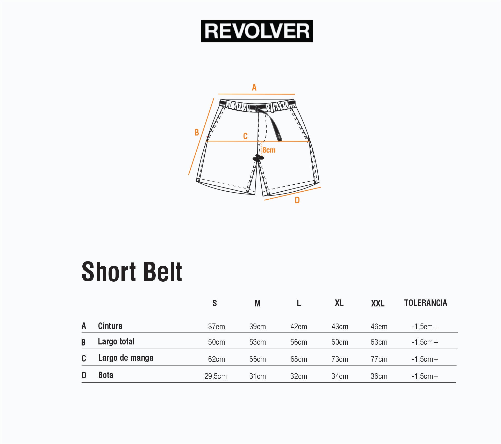 Guía de Talles - Short Belt Verde