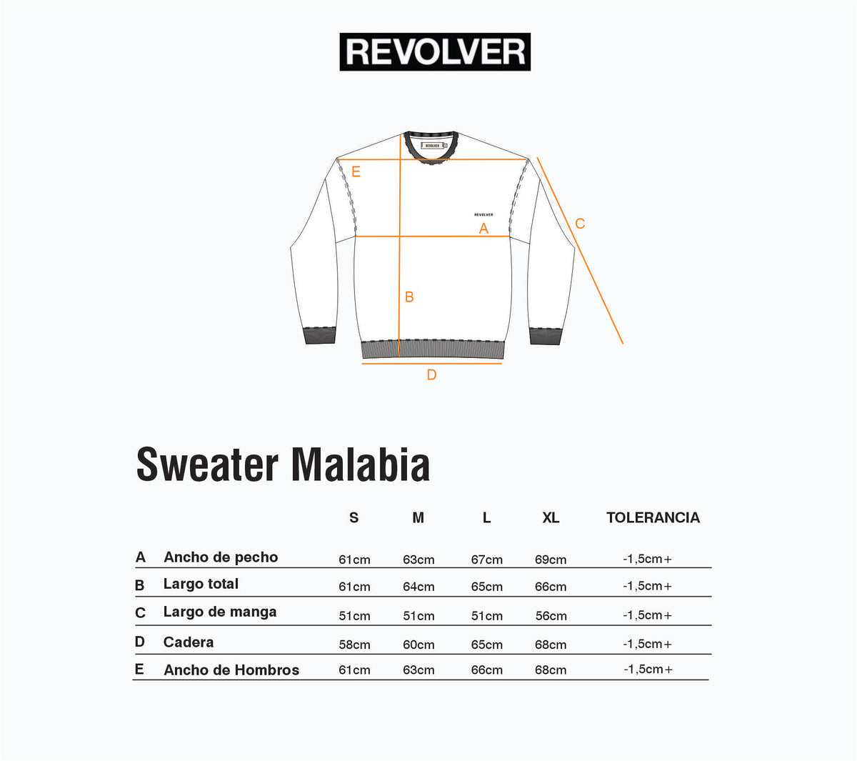 Guía de Talles - Sweater Malabia Gris Melange