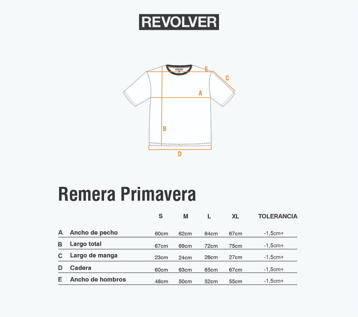 Guía de Talles - Remera Primavera Gris Melange