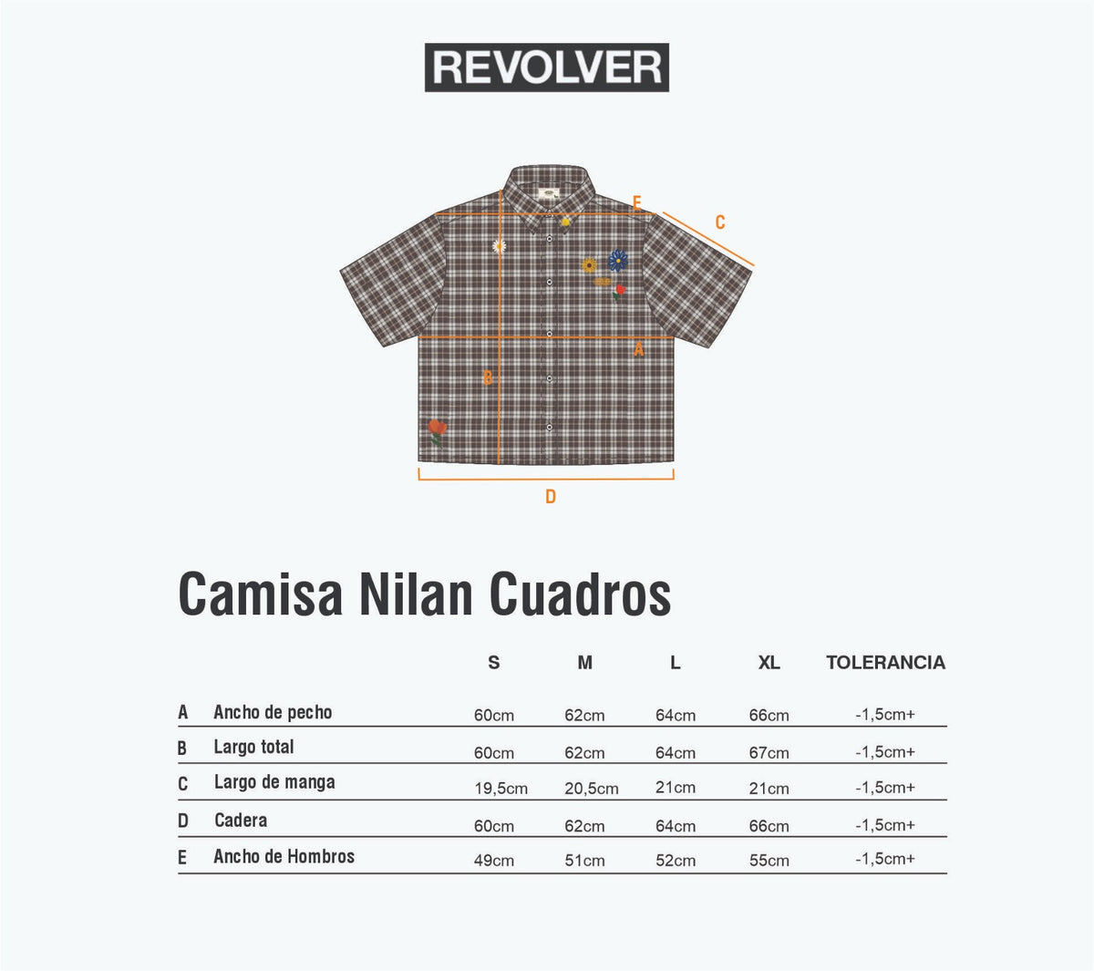 Guía de Talles - Camisa Nilan Cuadros Marrón